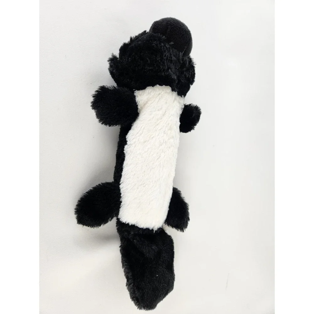Think Dog Skunk Plush Toy Large Tug Toss Fetch Dog Toy‎ Rope Squeaker Tail